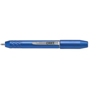Columbia River Knife Tool TECHLINER SUPER SHORTY TPENBOND2, 4.22 in Pen, Aluminum, Blue Anodized Finish, Magnetic Ends Secure Cap TPENBOND2