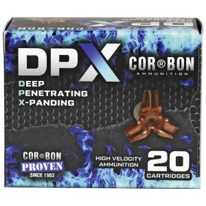 CorBon Deep Penetrating X Bullet, 44MAG, 225 Grain, Barnes X, 20 Round Box DPX44M225