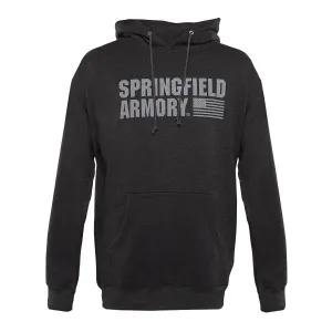 Springfield Armory GEP16633X Springfield Flag Logo Men's Charcoal Gray Long Sleeve 3XL
