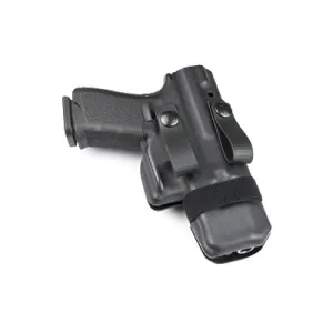 Raven Concealment Systems Morrigan IWB Holster, Fits Glock 19/23/32, Ambidextrous, Black Kydex, with Soft Loops MOR G19 BK
