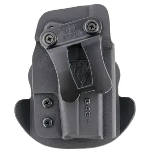 Comp-Tac C669GL069RBKN Dual Concealment IWB/OWB Black Kydex Belt Clip Compatible w/Glock 43/43X Right Hand