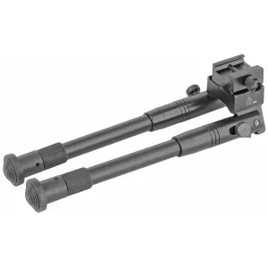 Leapers, Inc. - UTG Universal Shooter's Bipod, Fits Picatinny Rail or Swivel Stud, 8.7 in - 10.6 in, Tactical/Sniper Profile with Adjustable Height, Black TL-BP69S