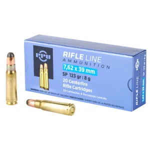 Prvi Partizan Rifle PP76239S, 762X39, 123 Grain, Soft Point, 20 Round Box PP76239S