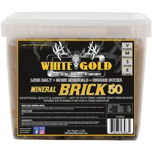 White Gold Mineral Brick 50 12 lbs WGMB50