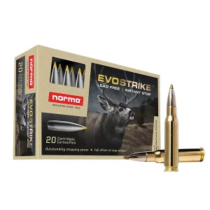 Norma Ammunition 20177352 Dedicated Hunting Evostrike 308 Win 139 gr Polymer Tip Boat Tail 20 Per Box/ 10 Cs