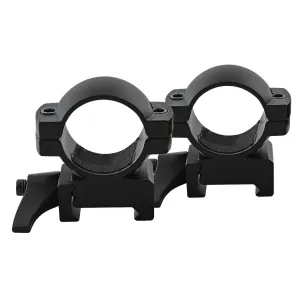Traditions A1373 Weaver QD Ring Set 1 in Dia Medium Black Matte