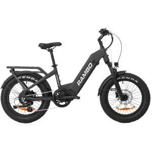 Rambo Bikes ROO30BK Rooster 3.0 Matte Black 750W Rambo Hub Motor Motor Up to 30MPH Speed