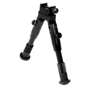UTG TLBP28S Shooters SWAT Bipod Matte Black 6.2-6.7 in Aluminum