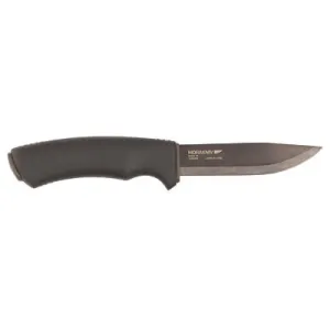Morakniv Bushcraft Black Knife, Black, 4.3 in Blade and 9.1 in Overall Length, Pinpack M-10791