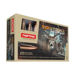 Norma Ammunition 20171222 Dedicated Hunting Tipstrike 280Rem 160gr Poly Tip 20 Per Box/10 Case, Centerfire Rifle Ammo