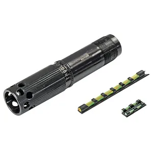TruGlo TGTG151XC Strut?Stopper Xtreme Combo Mossberg 835/935 12 Gauge Ported Choket Dual Color Fiber Optic/Gobble Dot Universal Sight