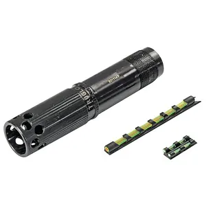 TruGlo TGTG152XC Strut?Stopper Xtreme Combo WinChoke (Winchester) 12 Gauge Ported Choket Dual Color Fiber Optic/Gobble Dot Universal Sight
