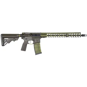 Stag STAG15005602 Stag 15 Project SPCTRM 5.56x45mm NATO 30+1 16 Ballistic Advantage Lightweight Hanson Barrel, OD Green, B5 Systems Furniture, 15 Slim M-LOK, Hiperfire ATC Trigger, Rearden Mfg SPB Brake, Rifle
