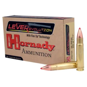 Hornady 82735 LEVERevolution 35Rem 200gr Flex Tip eXpanding 20 Per Box/10 Case Centerfire, Rifle Ammunition