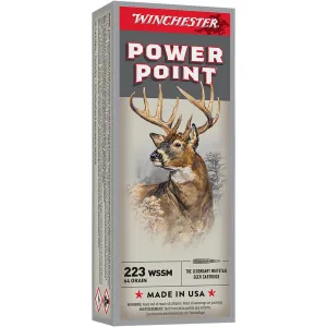 Winchester X223WSS1 Power-Point 223WSSM 64gr 20 Per Box/10 Case Centerfire, Rifle Ammunition