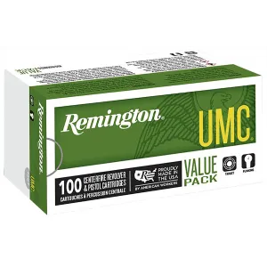 Remington 23765 UMC Value Pack 9mmLuger 115gr Full Metal Jacket 100 Per Box/6 Case Centerfire, Handgun Ammunition