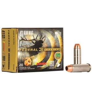Federal P41XB1 Premium 41 Rem Mag 180 gr Barnes Expander BRX 20 Per Box/ 10 Cs