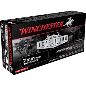 Winchester Ammo S7MMWSMCT Expedition Big Game 7mm WSM 160 gr Winchester AccuBond CT 20 Per Box/ 10 Case
