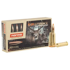 Norma Ammunition 20166512 Dedicated Hunting Tipstrike 6.5Creedmoor 140gr 20 Per Box/10 Case, Centerfire Rifle Ammo