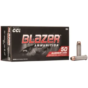 CCI 3542 Blazer 357Mag 158gr Jacket Hollow Point 50 Per Box/20 Case Centerfire, Handgun Ammunition