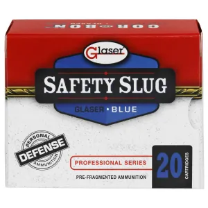 Glaser Blue GL02600/20, 357MAG, 80 Grain, Pre-Fragmented, 20 Round Box GL02600/20