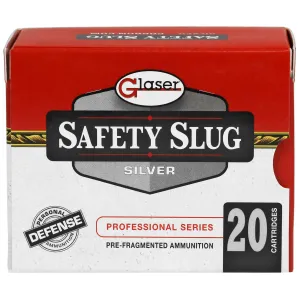 Glaser Silver GL02800/20, 357MAG, 80 Grain, Pre-Fragmented, 20 Round Box GL02800/20