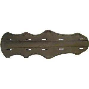 Bateman Top Grain 4 Strap Leather Armguard Brown 12 in L501BN