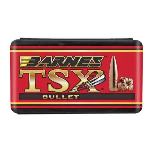 Barnes TSX, .224 Diameter, 22 Caliber, 55 Grain, Flat Bottom Hollow Point, California Certified Nonlead, 50 Count 30182