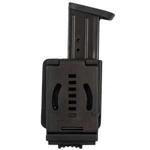Comp-Tac C62204000LBKN Single Mag Pouch OWB Black Kydex Belt Clip Compatible w/Double Stack/Most Glock Belts 1.50 in - 2.25 in Wide Right Hand