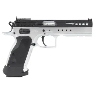Tanfoglio IFG TFLIMMSTR9 Defiant Limited Master 9mm Luger Caliber with 4.75 in Barrel, 18+1 Capacity, Hard Chrome Finish Picatinny Rail/Beavertail Frame, Serrated/Ported Black Steel Slide & Black Polymer Grip, Pistol