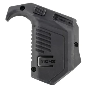 Recover Tactical MG4501 Angled Mag Pouch Double Stack, Black Polymer, 45 ACP/10mm Auto, Compatible w/ Glock