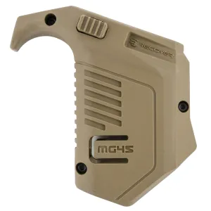 Recover Tactical MG4502 Angled Mag Pouch Double Stack, Tan Polymer, 45 ACP/10mm Auto, Compatible w/ Glock
