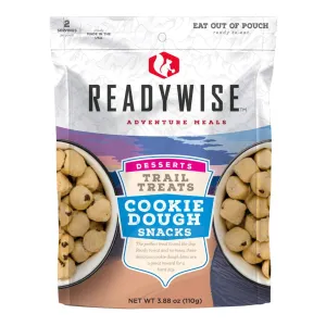 ReadyWise RW05013 Outdoor Food Kit Trail Treats Cookie Dough Snacks 2 Servings In A Resealable Pouch, 6 Per Case