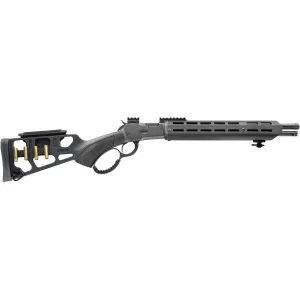 Chiappa 920434 Wildlands Takedown 92 44 Mag 9+1 16.50 Blued Steel Threaded Barrel, Blued Pic Rail Steel Receiver, M-LOK Handguard, Skeletonized Black Synthetic Stock w/Adj Comb, Rifle