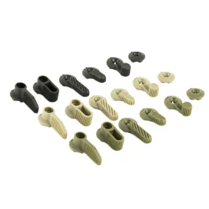 Hera USA Multi-Purpose Safety Selector. 5 Interchangeable polymer switches in 3 Colors. Black 11-06, FDE, Green, 15 Switches total 11-06