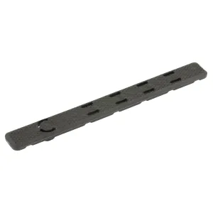 Leapers, Inc. - UTG Low Profile, Rail Covers, Fits KeyMod Rail Slot, 5.5 in, Black Finish, 7-Pack RB-HP25B