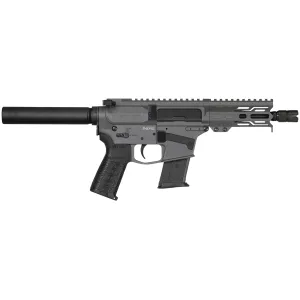 CMMG PE57ABCADTNG Banshee MK57 5.7x28mm 5 20+1, Tungsten Gray Rec/EML7 M-Lok Handgaurd, Buffer Tube Brace, Black OEM Zeroed Accessories & Pistol Grip