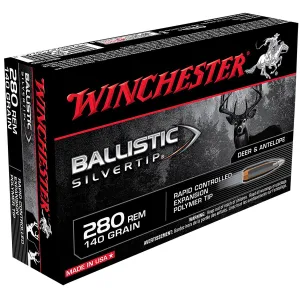 Winchester Ammo SBST280 Ballistic Silvertip 280 Rem 140 gr Rapid Controlled Expansion Polymer Tip 20 Per Box/ 10 Case