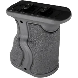 FAB Defense FXGRADMB Gradus Ergonomic Forward Grip Angled, Black Polymer with Rubber Overmold, Fits M-Lok Rail