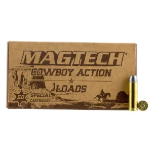 Magtech 38L Cowboy Action 38Special 158gr Lead Flat Nose 50 Per Box/20 Case Centerfire, Handgun Ammunition