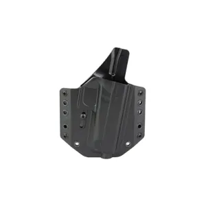 Bravo Concealment BCA BC10-1023, OWB Concealment Holster, 1.5 in Belt Loops, Fits Glock 43/43X/48, Right Hand, Black