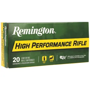 Remington 21303 High Performance 222Rem 50gr Pointed Soft Point 20 Per Box/10 Case Centerfire, Rifle Ammunition