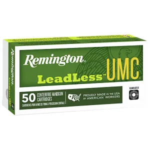 Remington 23791 UMC Leadless 40S&W 180gr Flat Nose Enclosed Base 50 Per Box/10 Case Centerfire, Handgun Ammunition
