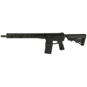 Sons of Liberty Exo 3, Semi-automatic, AR, 223 Remington/556NATO, 16 in Threaded Barrel, A2 Flash Hider, Liberty Fighting Trigger, Liberty Charging Handle, Anodized Finish, Black, Right Hand, CompMag Compliant Magazine, 10 Rounds M4-EXO3-16-CA-COMP
