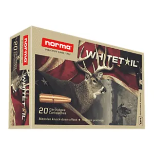 Norma 20160462 Dedicated Hunting Whitetail 243Win 100gr Pointed Soft Point 20 Per Box/10 Case Centerfire, Rifle Ammunition