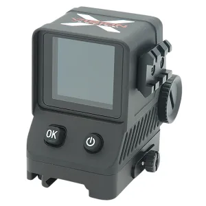 X-Vision 203211 TRW1 Reflex Sight Wide Viewt Blackt 1-4x6.8mmt Multi Reticle/Color 240x210 1.63 in AMOLEDt 500 yds Detection Ranget QD Pic Mount