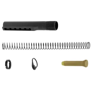 UTG Pro TLU001KIT Receiver Extension Kit Mil-Spec AR-15 6 position Black Hardcoat Anodized Aluminum, Rifle