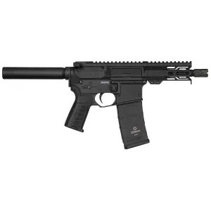 CMMG PE94A1798AB Banshee MK4 9mm Luger 30+1 5, Black, Buffer Tube (No Brace), EML4 M-LOK Handguard, Zeroed Linear Comp (AR Conversion Mag Compatible)