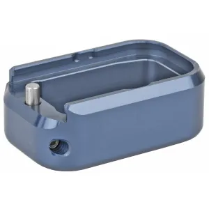 Taran Tactical Innovation Base Pad GBP940-004, For Glock 17/22, +3/+4, Small, Titanium Blue Finish GBP940-004