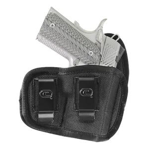 Crossfire Shooting Gear CRFVIGRSA1C3R The Vigor IWB Size 03 Black Ballistic Nylon Double Belt Clip Fits Compact Fits 3-3.50 in Barrel Right Hand